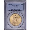 Image 1 : 1909-S $20 MS64 PCGS. The flashy, sparkling rose-gold 1909-S[$20] MS64 PCGS.