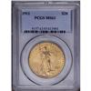 Image 1 : 1911 $20 MS63 PCGS. This satiny and suitably struck do 1911[$20] MS63 PCGS.