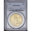Image 1 : 1911 $20 MS63 PCGS. Less than fully struck and with lu 1911[$20] MS63 PCGS.