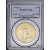 Image 1 : 1911-D $20 MS64 PCGS. FS-1911.5. The mintmark is nicel 1911-D[$20] MS64 PCGS.