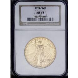 1912 $20 MS63 NGC. The 1912 double eagle is one of the 1912[$20] MS63 NGC.