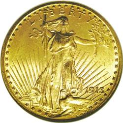 1913 $20 MS63 NGC. Sharply defined throughout, the min 1913[$20] MS63 NGC.