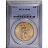 Image 3 : 1913 $20 MS64 PCGS. Lightly toned with thick mint lust 1913[$20] MS64 PCGS.