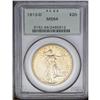 Image 1 : 1913-D $20 MS64 PCGS. This issue is usually well produ 1913-D[$20] MS64 PCGS.