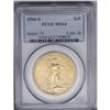 Image 1 : 1916-S $20 MS64 PCGS. A delightful near-Gem example of 1916-S[$20] MS64 PCGS.