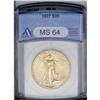 Image 1 : 1927 $20 MS64 ANACS. Fully brilliant with attractive y 1927[$20] MS64 ANACS.