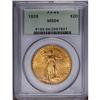 Image 1 : 1928 $20 MS64 PCGS. A beautiful lemon-gold near-Gem wi 1928[$20] MS64 PCGS.