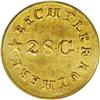 Image 1 : (1837-42) G$1 C.Bechtler Dollar, N Reversed AU58 PCGS. (1837-42)[G$1] C.Bechtler Dollar, N Reversed 