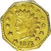 Image 1 : 1875 $1 Indian Octagonal 1 Dollar, BG-1125, Low R.5, M 1875[$1] Indian Octagonal 1 Dollar, BG-1125, 