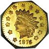 Image 1 : 1876/5 $1 Indian Octagonal 1 Dollar, BG-1129, R.4 MS64 1876/5[$1] Indian Octagonal 1 Dollar, BG-1129
