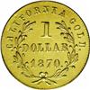 Image 2 : 1870 $1 Goofy Head Round 1 Dollar, BG-1205, High R.4, 1870[$1] Goofy Head Round 1 Dollar, BG-1205, H