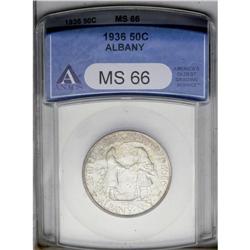 1936 50C Albany MS66 ANACS. An essentially Superb exam 1936[50C] Albany MS66 ANACS.