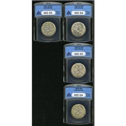 1935-D 50C Arkansas MS64 ANACS; 1935-S Arkansas MS65 A 1935-D[50C] Arkansas MS64 ANACS; 1935-S Arkan