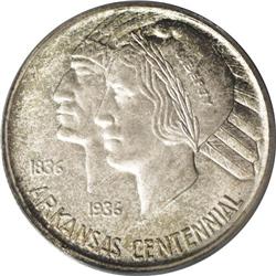 1935-S 50C Arkansas MS67 PCGS. Lustrous surfaces are b 1935-S[50C] Arkansas MS67 PCGS.