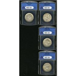 1936-D 50C Arkansas MS64 ANACS, lustrous and only fain 1936-D[50C] Arkansas MS64 ANACS,
