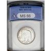 Image 1 : 1936-S 50C Bay Bridge MS66 ANACS. An ultra frosty repr 1936-S[50C] Bay Bridge MS66 ANACS.