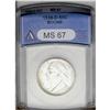 Image 1 : 1938-D 50C Boone MS67 ANACS. Bright, satiny, and, save 1938-D[50C] Boone MS67 ANACS.