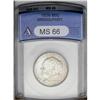 Image 1 : 1936 50C Bridgeport MS66 ANACS. A smooth, shimmering P 1936[50C] Bridgeport MS66 ANACS.