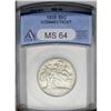 Image 1 : 1935 50C Connecticut MS64 ANACS, blended cream-gray an 1935[50C] Connecticut MS64 ANACS,