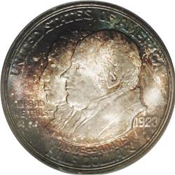 1923-S 50C Monroe MS66 PCGS. Gorgeous apple-green and 1923-S[50C] Monroe MS66 PCGS.