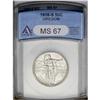 Image 1 : 1938-S 50C Oregon MS67 ANACS. An impeccable silver-gra 1938-S[50C] Oregon MS67 ANACS.