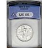 Image 1 : 1939-S 50C Oregon MS66 ANACS. Although presenting as b 1939-S[50C] Oregon MS66 ANACS.