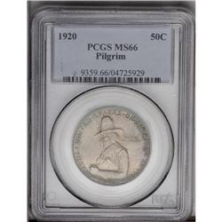 1920 50C Pilgrim MS66 PCGS. Dusky gray patina covers e 1920[50C] Pilgrim MS66 PCGS.
