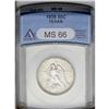 Image 1 : 1938 50C Texas MS66 ANACS. The obverse is draped in mi 1938[50C] Texas MS66 ANACS.