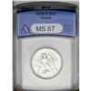 Image 1 : 1938-S 50C Texas MS67 ANACS. An especially well preser 1938-S[50C] Texas MS67 ANACS.