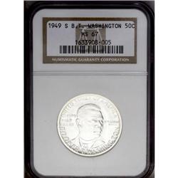 1949-S 50C Booker T. Washington MS67 NGC. The present 1949-S[50C] Booker T. Washington MS67 NGC.