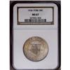 Image 1 : 1936 50C York MS67 NGC. Pastel multicolored toning bat 1936[50C] York MS67 NGC.