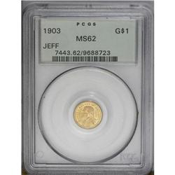1903 G$1 Louisiana Purchase/Jefferson MS62 PCGS. Lovel 1903[G$1] Louisiana Purchase/Jefferson MS62 P