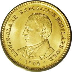 1904 G$1 Lewis and Clark MS64 PCGS. Highly lustrous su 1904[G$1] Lewis and Clark MS64 PCGS.