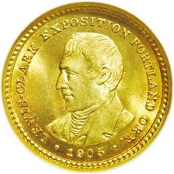 1905 G$1 Lewis and Clark MS67 NGC. An Act of Congress 1905[G$1] Lewis and Clark MS67 NGC.