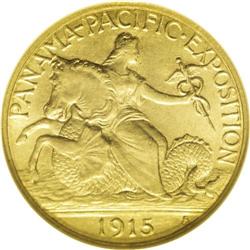 1915-S $2 1/2 Panama-Pacific Quarter Eagle MS65 NGC. T 1915-S[$2 1/2] Panama-Pacific Quarter Eagle M