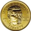 Image 1 : 1997-W G$5 Jackie Robinson Gold Five Dollar MS70 NGC. 1997-W[G$5] Jackie Robinson Gold Five Dollar M