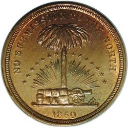 1860 Patriotic Civil War Token, 511/514a, R.7, MS65 Bro 1860 Patriotic Civil War Token, 511/514a, R.