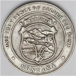 1933 Montana Dollar XF40 Uncertified. HK-820. Silver, s 1933 Montana Dollar XF40 Uncertified.