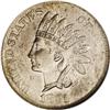 Image 1 : 1881 1C Indian Cent--Struck on a Three Cent Nickel Bla 1881[1C] Indian Cent--Struck on a Three Cent 