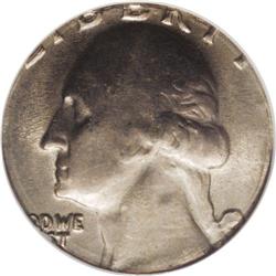 No Date 25C Washington Quarter--Struck on a Dime Clad Undated[25C] Washington Quarter--Struck on a D