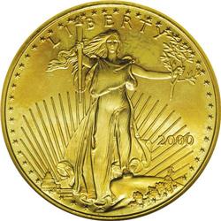 2000 G$50 One-Ounce Gold Eagle--Reverse Struck Through 2000[G$50] One-Ounce Gold Eagle--Reverse Stru
