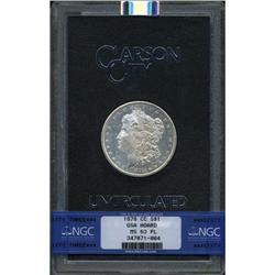 1878-CC S$1 MS63 Prooflike NGC. A nicely mirrored repr 1878-CC[img border='0' src='http://www.herita