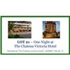 1 night stay at the Chateau Victoria Hotel