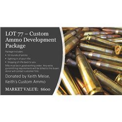 Custom Ammo Load Preparation Certificate