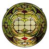 Image 1 : Tiffany-style Round Art Glass Window