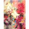 Image 1 : Mid-century Abstract-style Floral Still Life, Studio Wrap Oil Painting