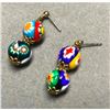 Vintage Venetian Murano Millefiori Post Earrings
