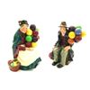 Pair of Retired Royal Doulton Balloon Sellers Porcelain Figures