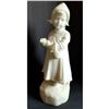 Late 19thc Signed Pochini, Alabaster Child Statue