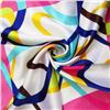 Image 1 : Colorful Abstract Ladies Silk Summer Scarf